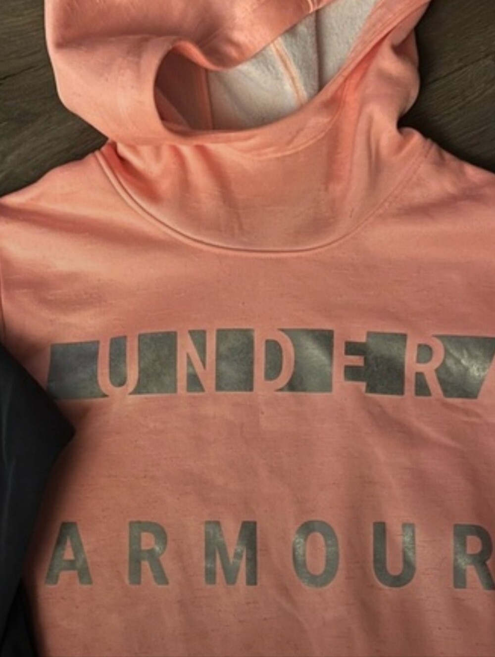 Under Armour Peach Hoodies - Logo Pullover Sweatshirt